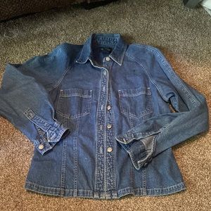 Denim Button-Up Shirt
